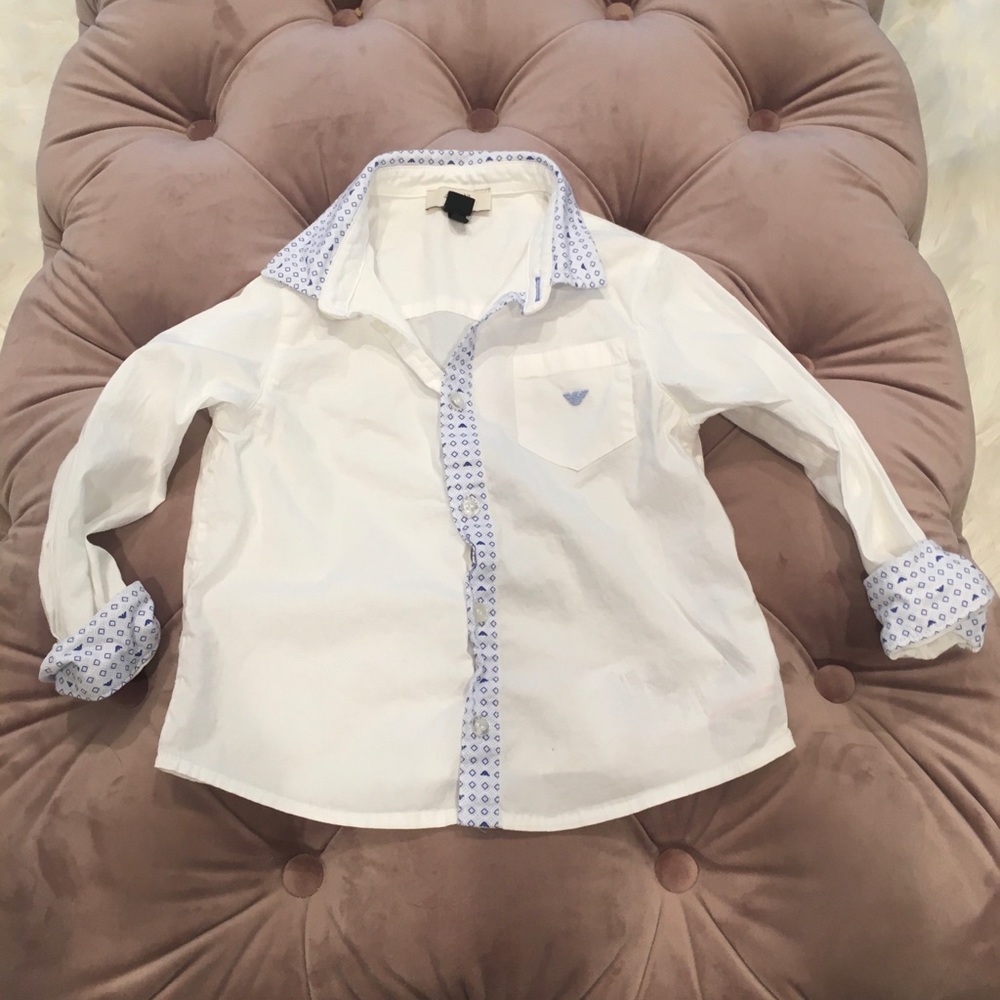 Toddler boy Armani button down